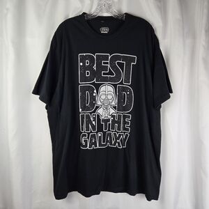 Star Wars Best Dad In The Galaxy Father's Day Mens T-Shirt Tee Size 3XL
